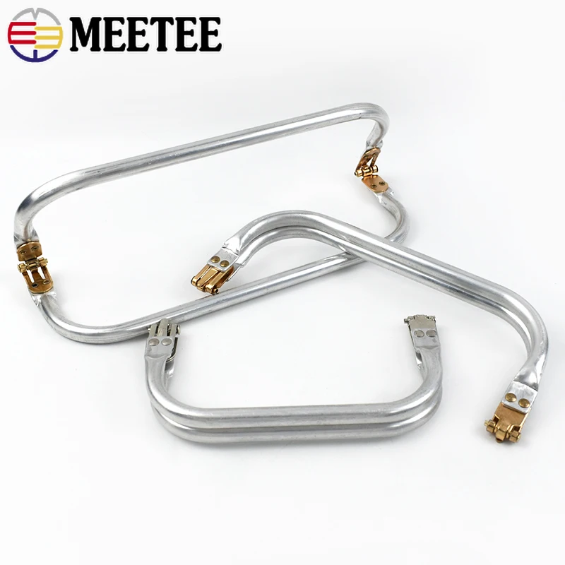 1-5Pcs Metall Kuss Verschluss Geldbörse Rahmen Aluminium Rohr Tasche Griff Brieftasche Rahmen Schnalle DIY Kupplung Tasche teile Hardware Zubehör
