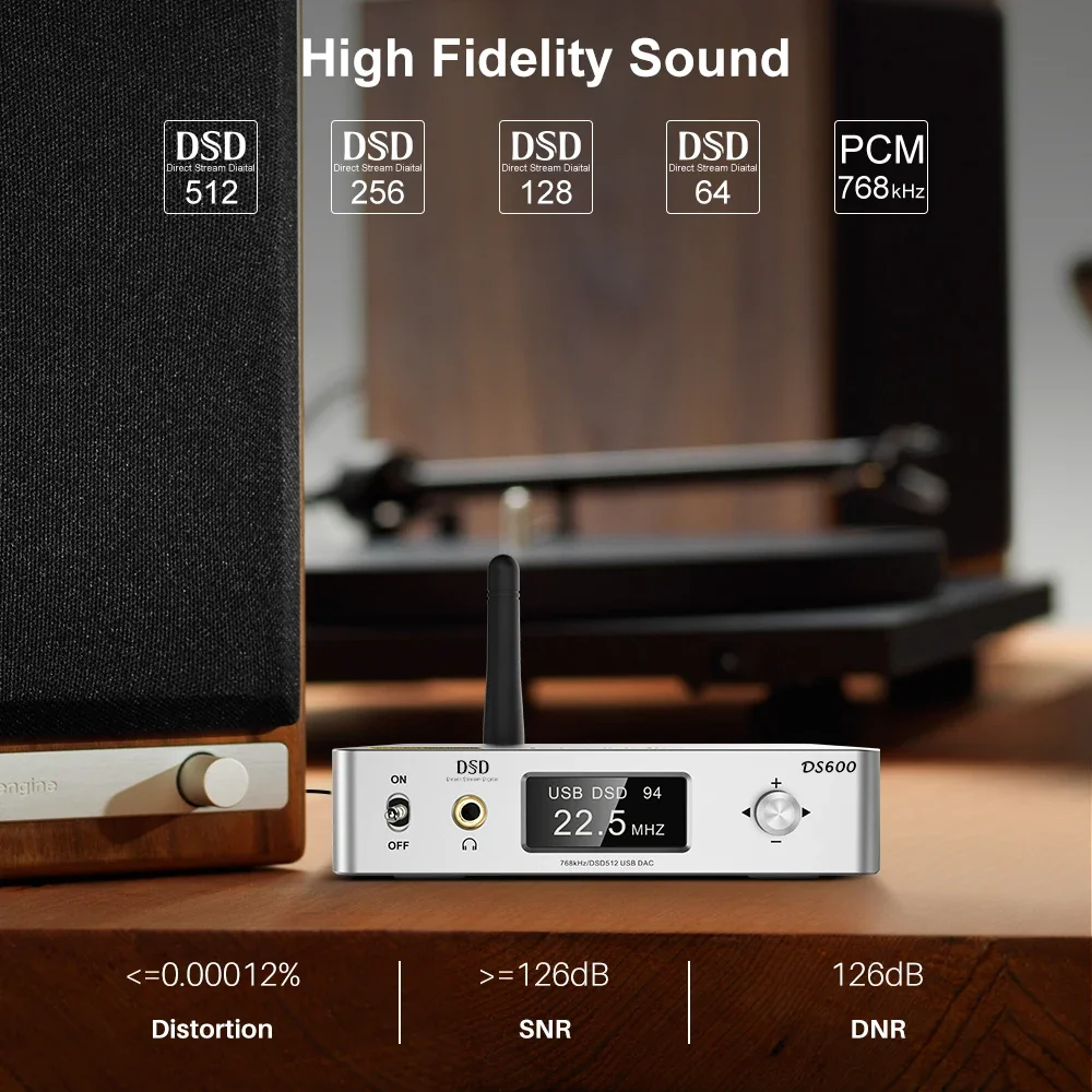 ขายร้อน Lavaudio 2 *ESS ES9038Q2M SABER HiFi DAC Audio Bluetooth 5.0 ตัวรับสัญญาณ LDAC การส่งผ่าน Hi-Res USB Desktop ถอดรหัส