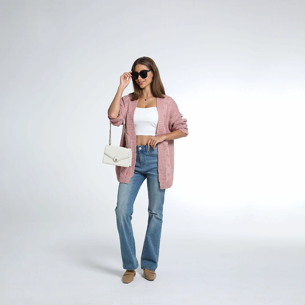 

Knitwear Cardigans Casual Women Loose Long Sleeve Knitted Sweater Overcoats