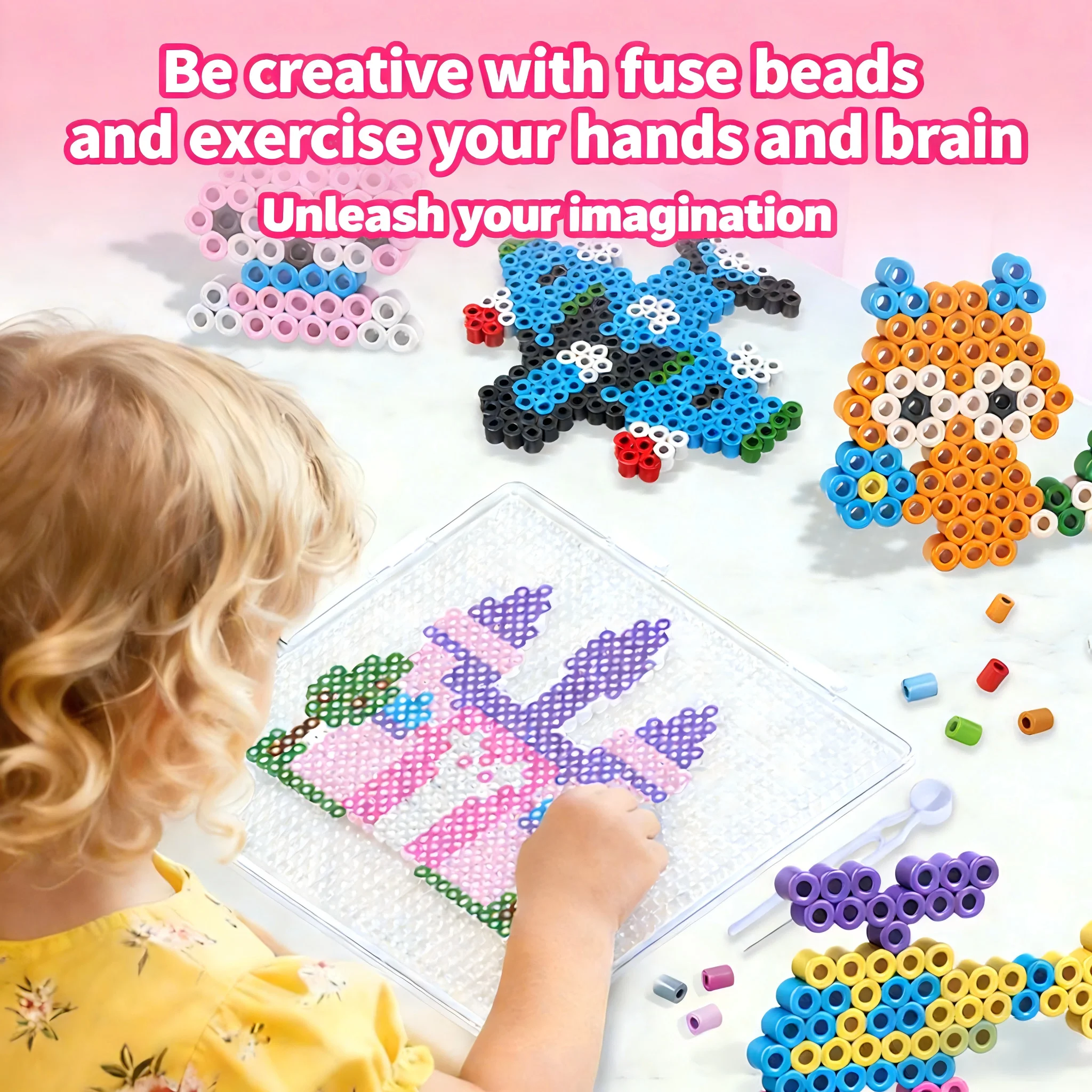 

Бестселлер: Набор термомозаики (24/48 цветов), бусины Perler 2,6 мм для 3D-творчества, с бумагой для термопереноса, подарок для детей и подростков