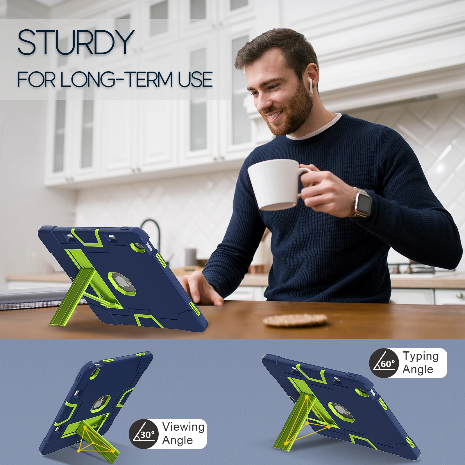 

Детский чехол-подставка для планшета для iPad Air 13 Air11 M2 M3 Pro13 11 M5 M4 mini 7 6 pro 12.9, чехол со складным кронштейном и слотом для ручки