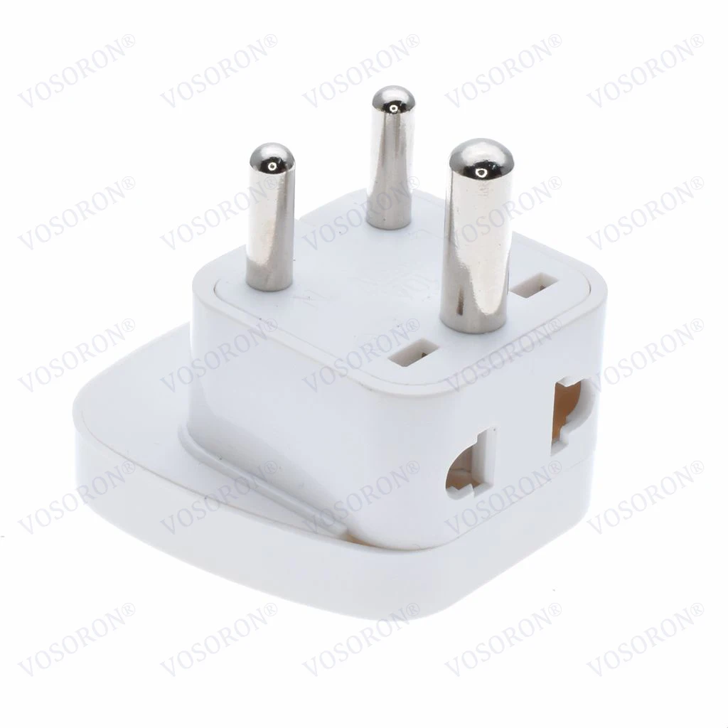 INDIA, Sri Lanka Type D Travel Adapter With 2 Power Outlet Black Color 1 TO 2 TO UK US AU Wall Socket Power Plug