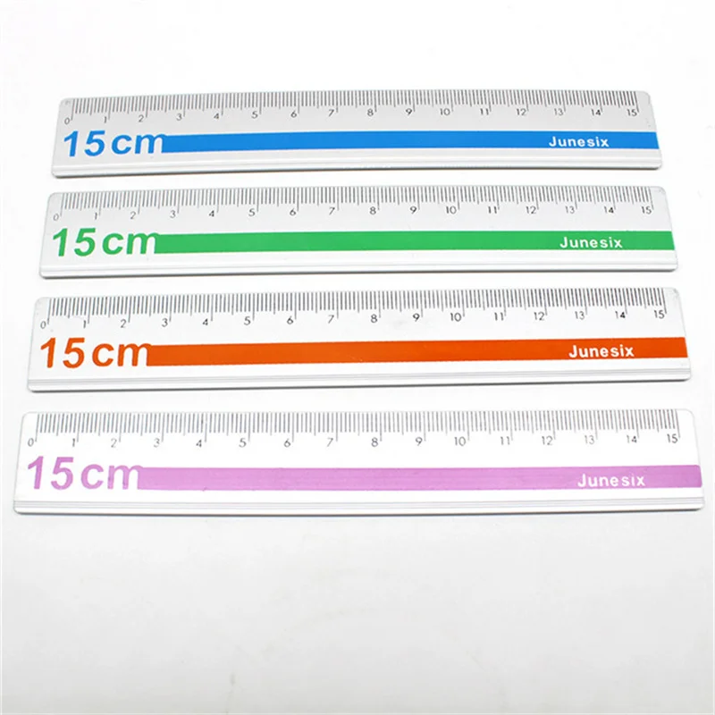 15cm Aluminum Metal Straight Ruler CM Scale Artist Measuring Drawing Tool Student Stationery Gift School Office Supplies