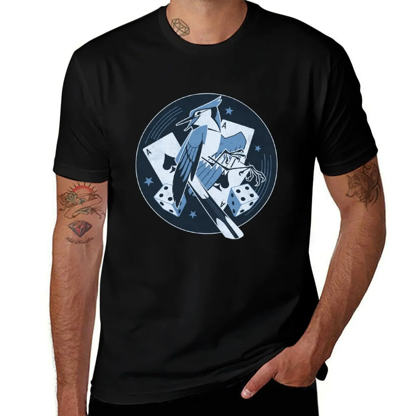 

blue jay (#060) T-Shirt Independence Day Short Sleeve T-Shirt