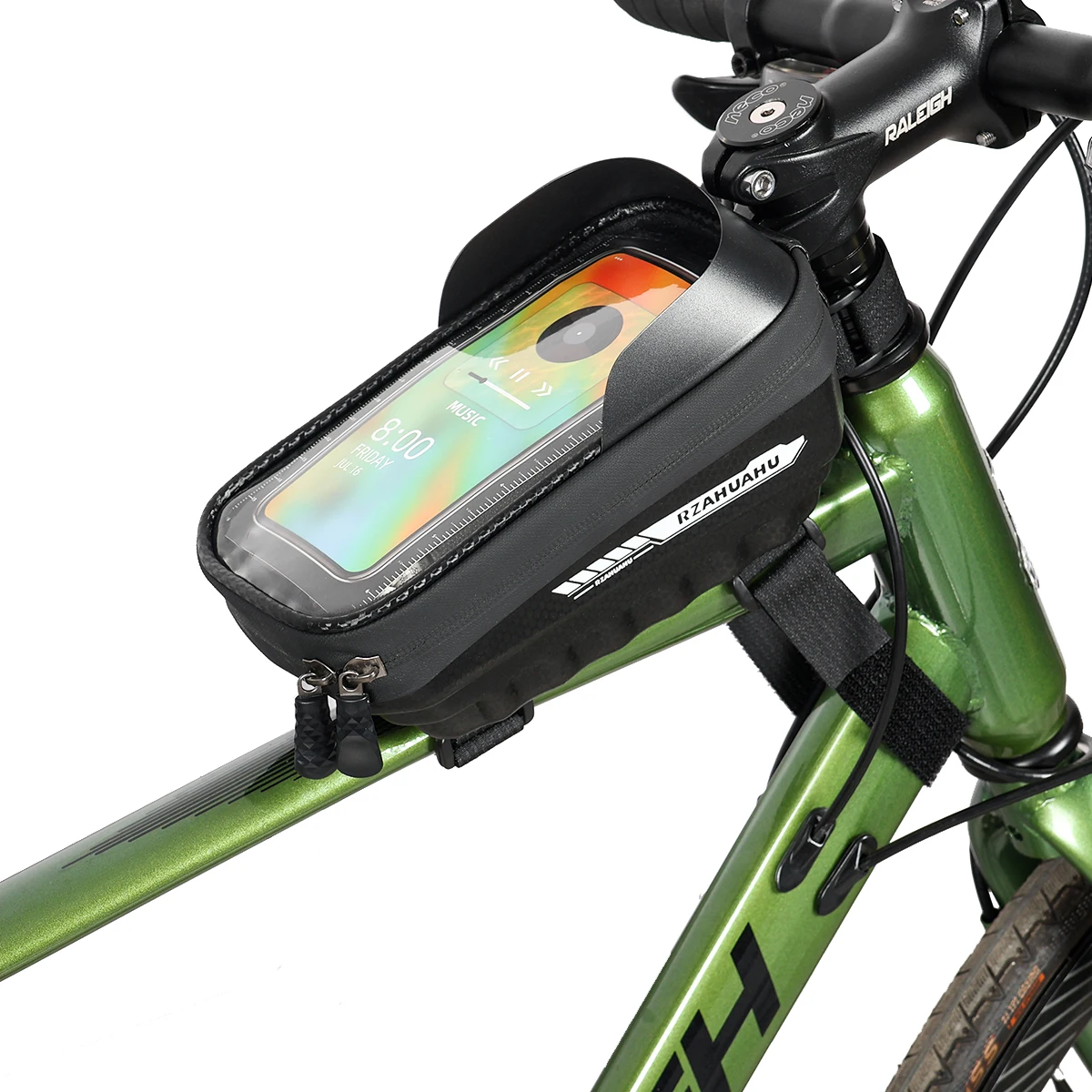 Mountain Bike Bag Front Handlerbar Bag Rainproof 6.8inch Mobile Phone Case Bicycle Top Tube Bag Cycling Accessories