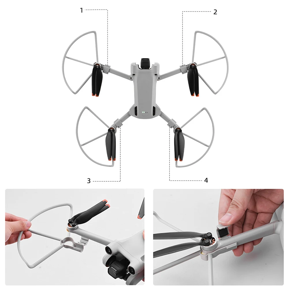 المروحة الحرس ل DJI Mini 3 برو الطائرة بدون طيار الإفراج السريع المروحة واقية حلقة حامي ل الطائرة بدون طيار المضادة للتصادم الملحقات