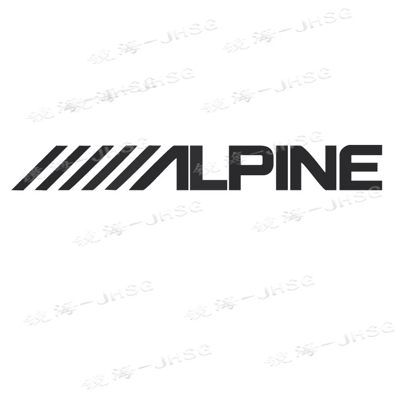 Alpine Car Audio Vinyl Stickers Fashion Quote Decals For Car Window Rear Windshield Decor