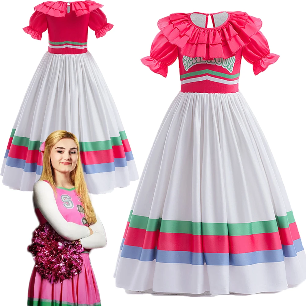 

2025 TV Zombies Cosplay Addison Dresses Costume Children Halloween Roleplay Clothing For Women Outfit Suits Skirt Carnival Party