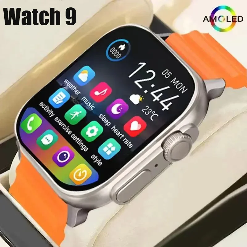 New Watch 9 Ultra Smart Watch 49mm 2024 New NFC Men Women GPS Track Bluetooth Call BT Music Games Wireless Charging Smartwatch