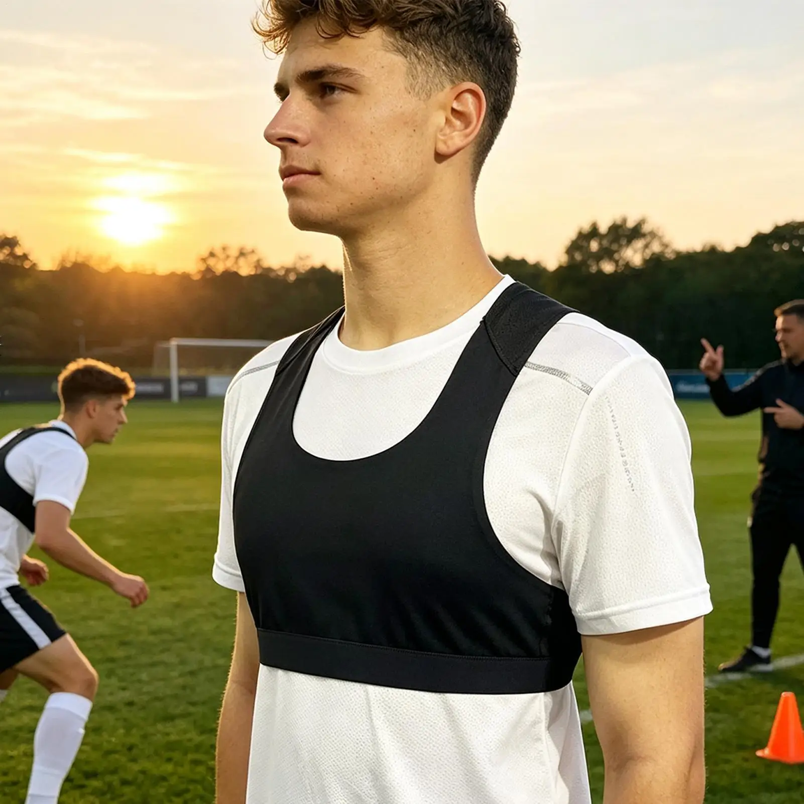 Football Vest For Tracker Soccer Vest Fitness Tank Top Workout Tank Top Breathable GPS Tracker Vest Soccer Training Vest Sports