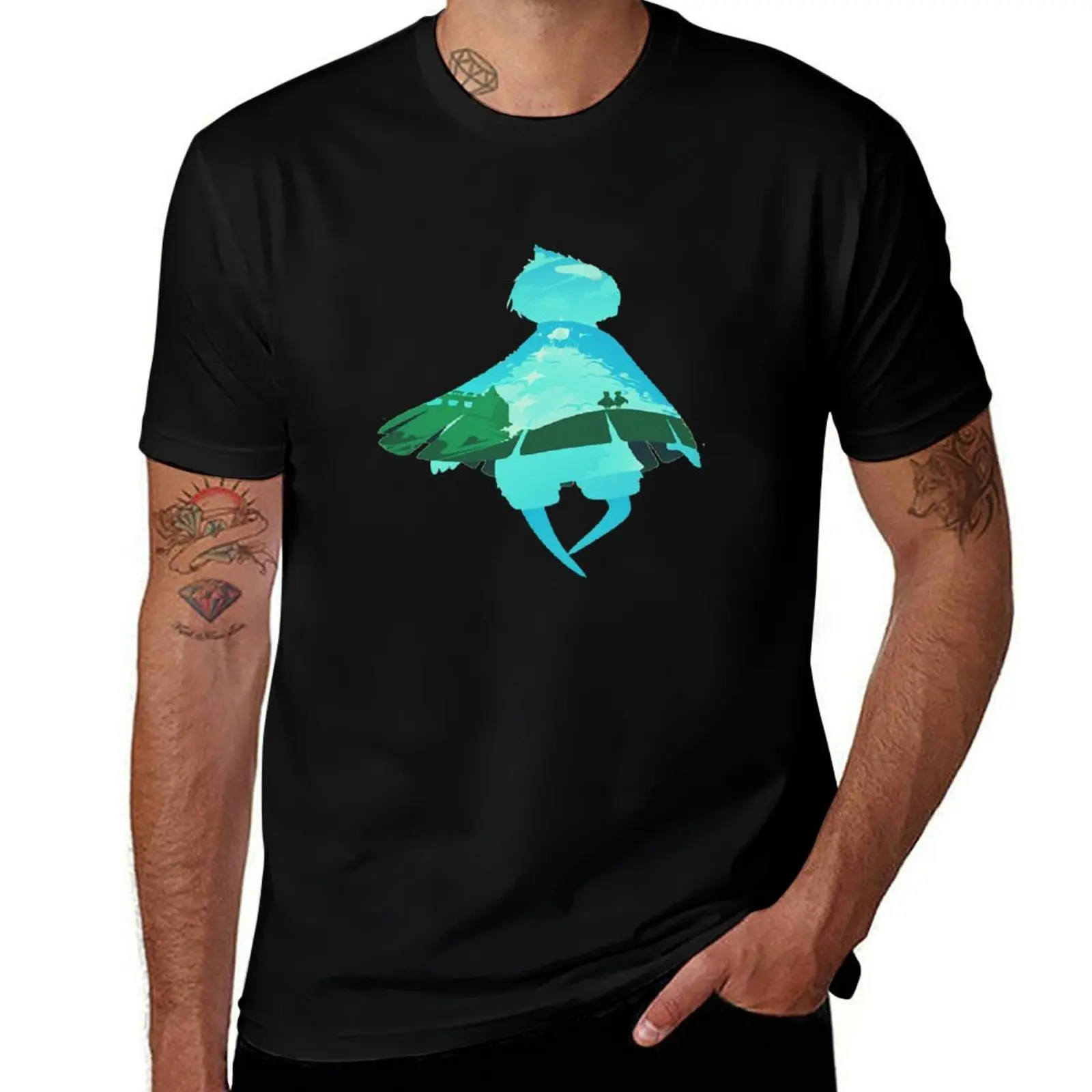 

cotl sky T-Shirt Modern Print Casual T-Shirt
