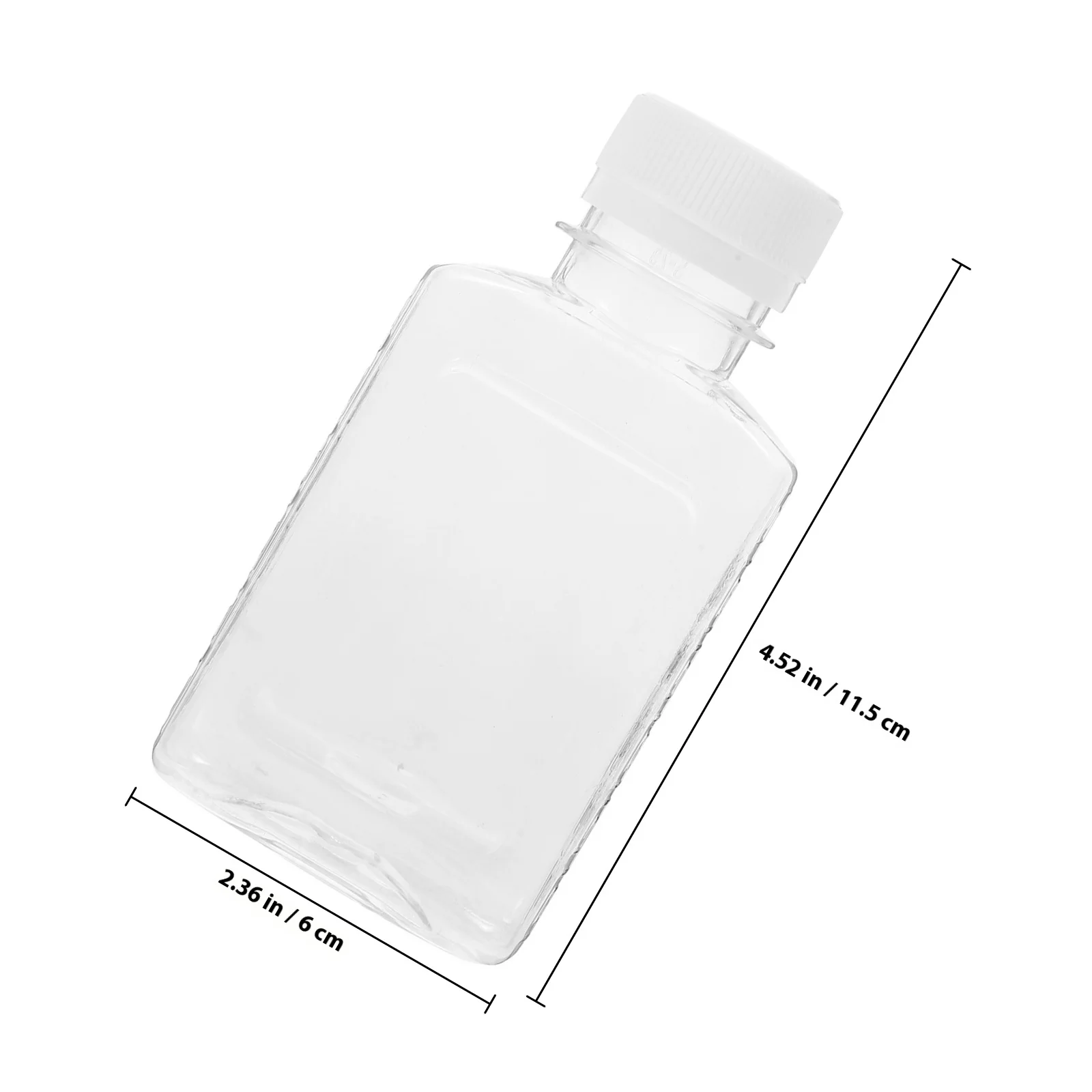 6 قطعة زجاجات المشروبات البلاستيكية شفافة قابلة لإعادة الاستخدام حاويات عصير صغيرة الحليب شرب الماء تخزين الثلاجة استخدام إبريق ماء #5
