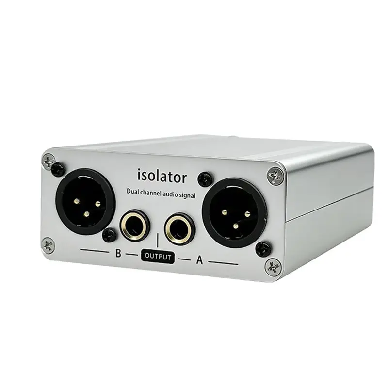 

ABGI-XLR Audio Isolator Multi-Function Noise Filter For Musicians Balanced Impedance DI Box Musical Instrument