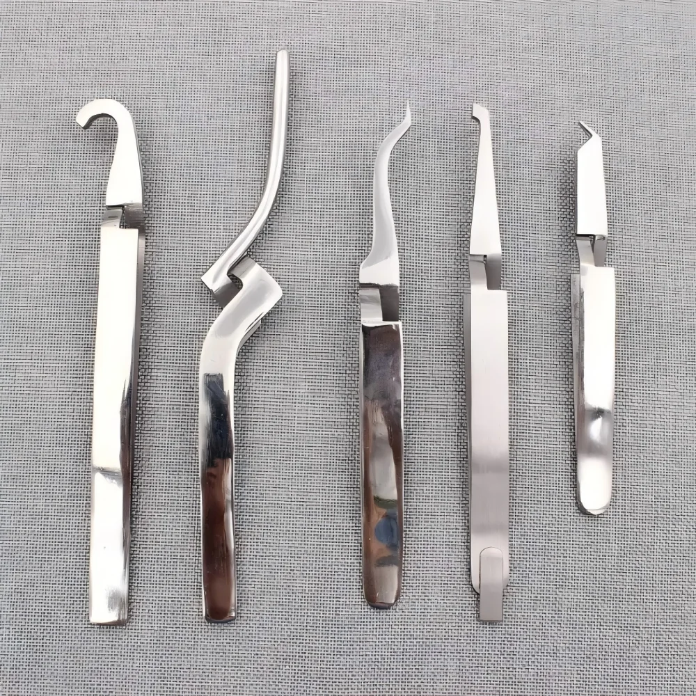 

1Pc Stainless Steel Orthodontic Bracket Tweezers Serrated Holder Plier Multi-use Dental Instrument for Oral Care Tool