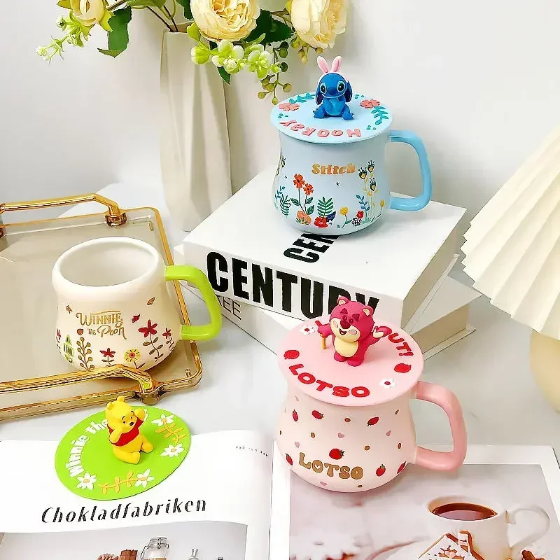 

Miniso Kawaii Hello Kitty Anime Ceramic Cup Sweet Cute Cartoon Kuromi Cinnamoroll Ins Office Water Cup Fashion Gifts for Kids