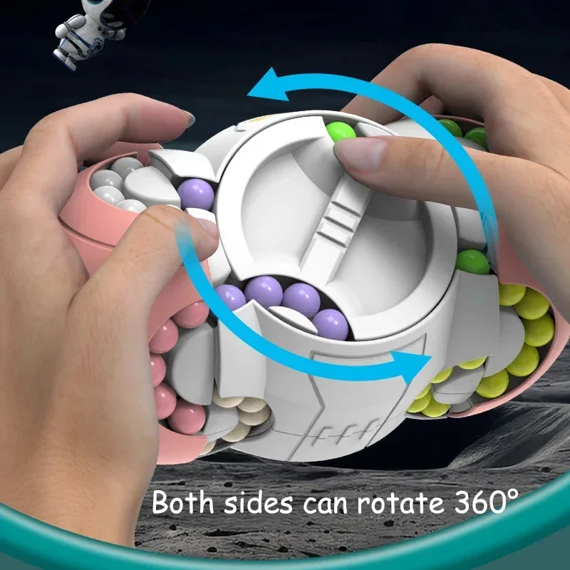 팔각 회전 핑거 빈 매직 큐브 두뇌 자극 게임 손가락 피젯 스트레스 해소 장난감