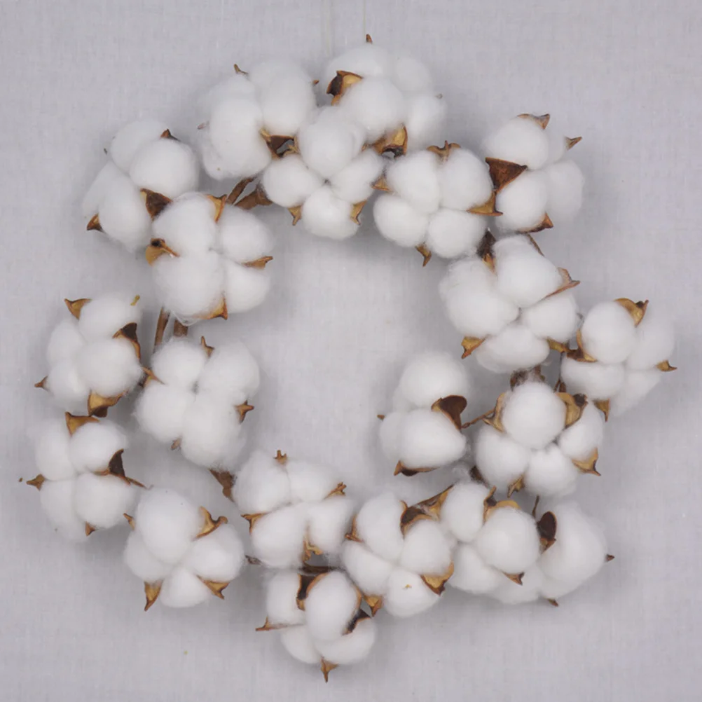 

Cotton Flower Garland Dried Flowers Wreath Indoor Outdoor Door Window Home Decor Hanging Wreath Photo Prop Door Garland