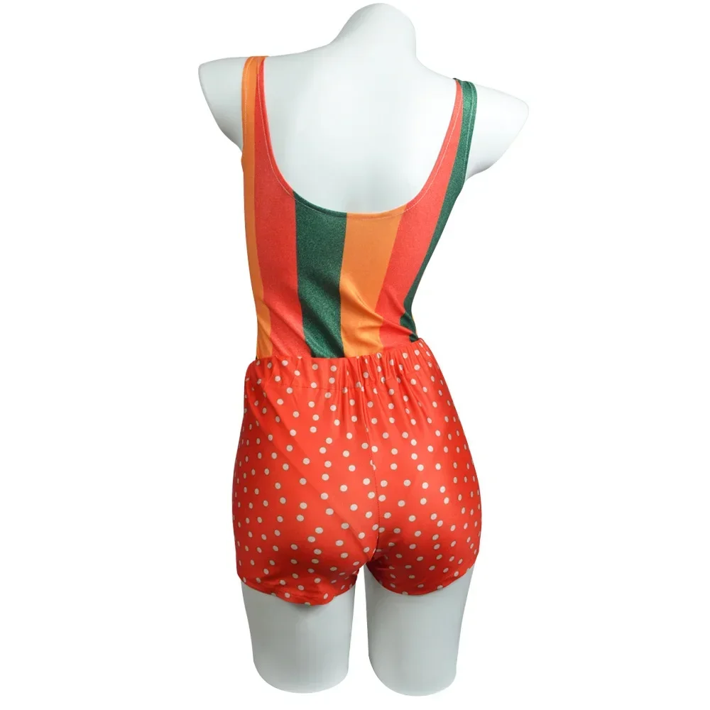 New 2026 Taylor Anti Hero Cosplay Costume Women Bodysuit Colorful Striped Sexy Jumpsuit Swimsuit Uniform Halloween Clothes