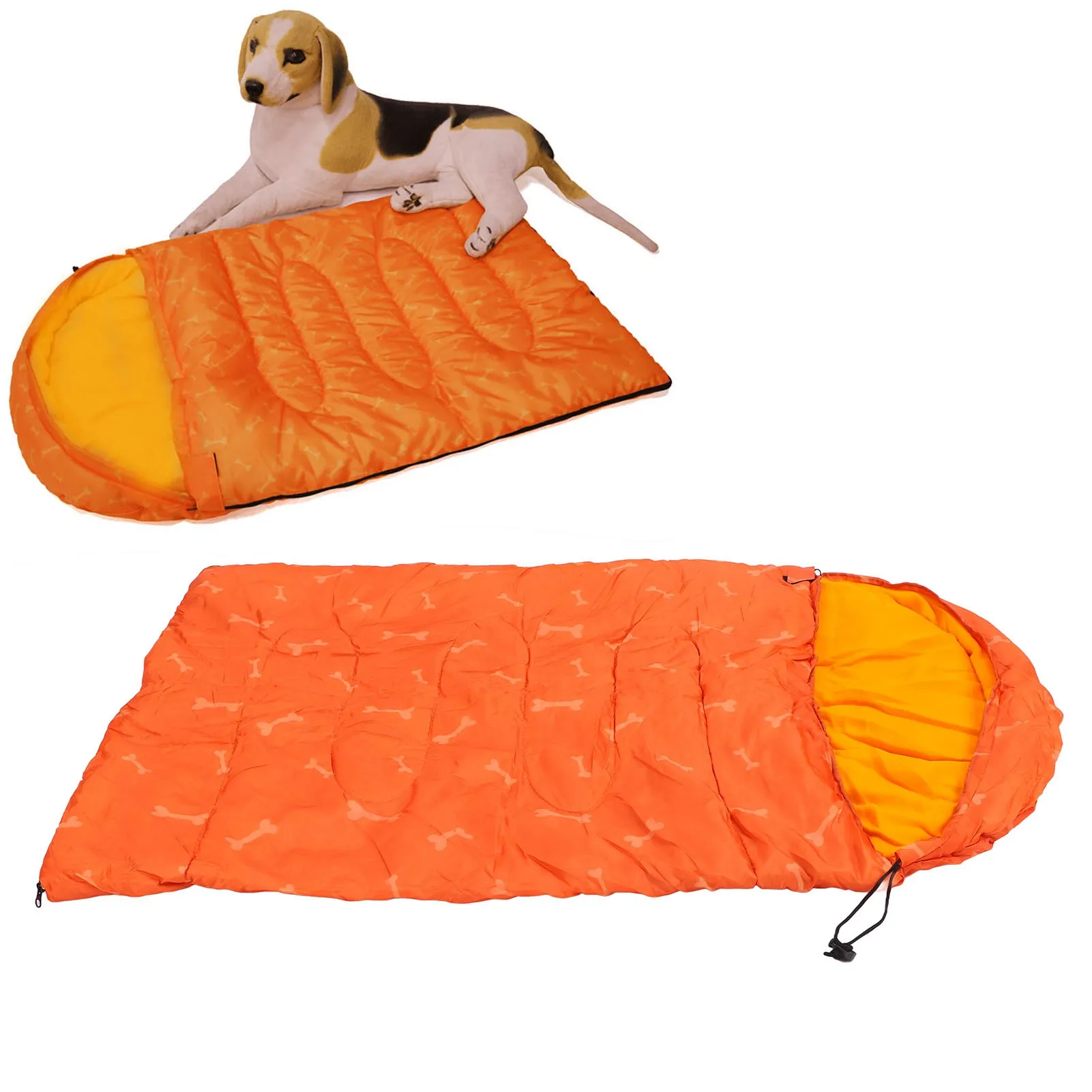 Dog Sleeping Bag Soft Warm Waterproof Packable Pet Bed With Storage Bag For Camping Hiking Travel