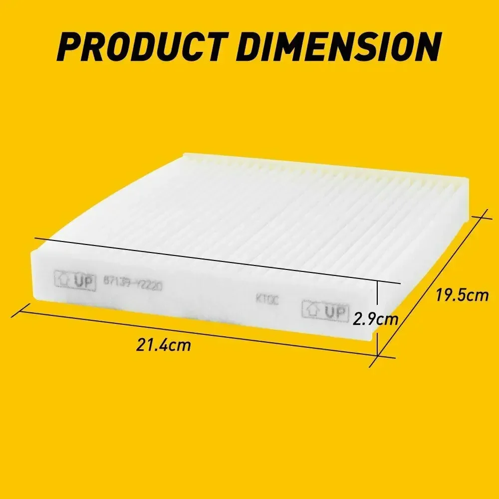 Air Conditioning A/C Cabin Air Filter For Toyota 87139-YZZ20 87139-YZZ08 EAA Cabin Air Filter Replacement Part