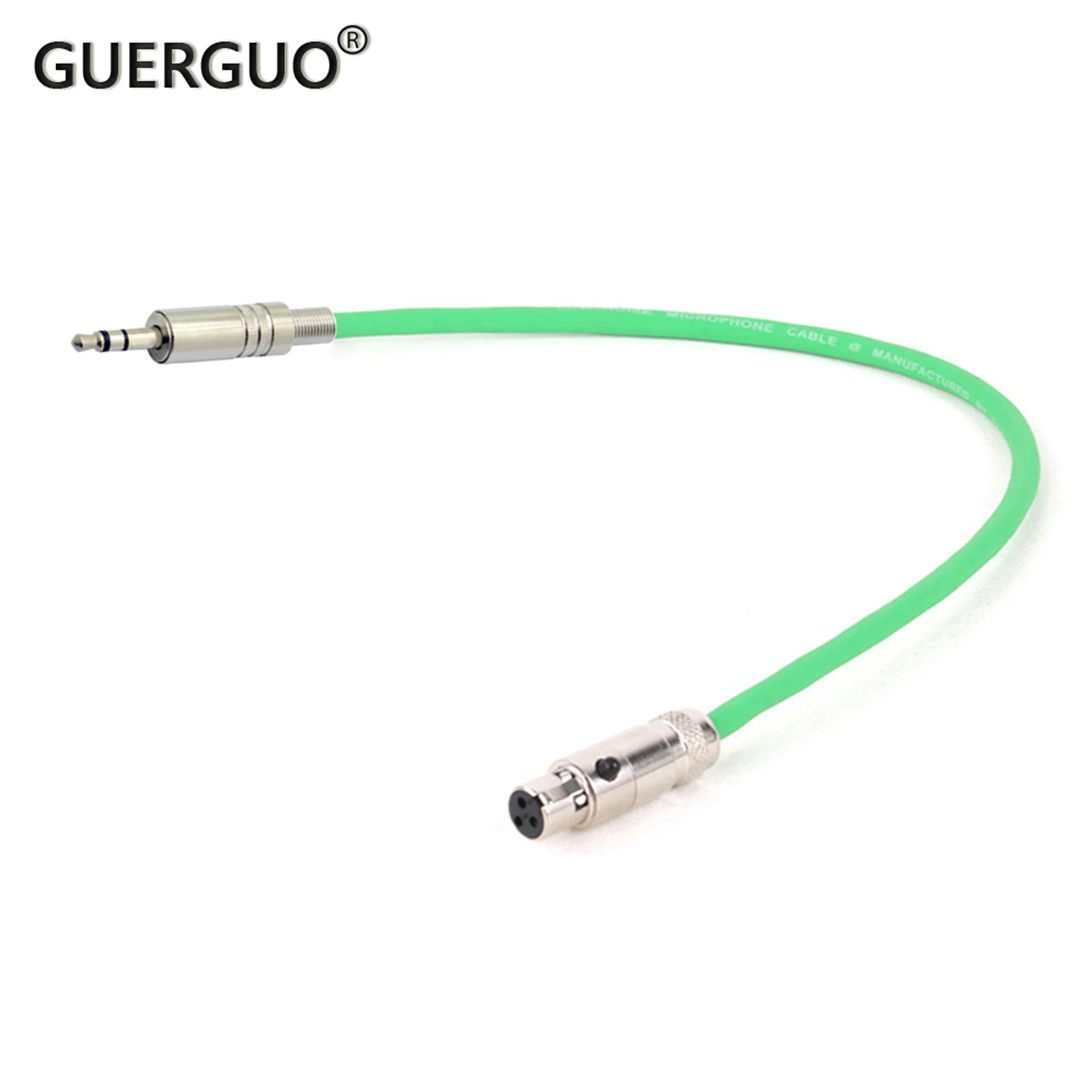 GuerGuo 3-Pin Mini XLR to Jack 3.5mm Plug Stereo Audio 1/8\