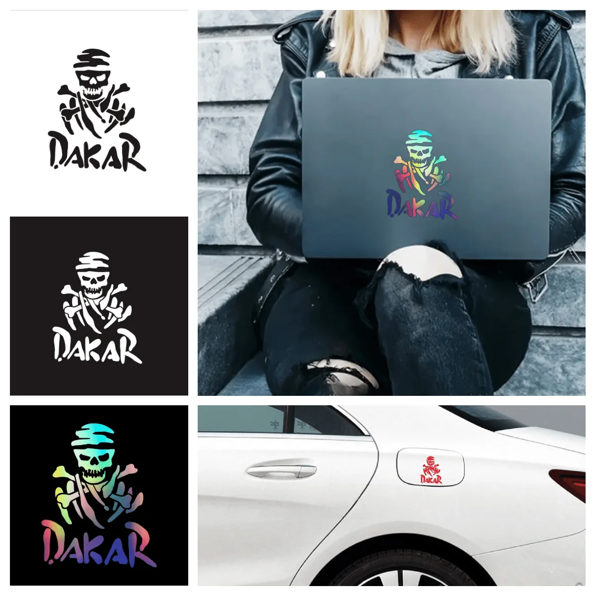 1PC "Trendy Dakar Rally Car Sticker, Racing-Themed Auto Decal, Cool Car Sticker for Customization, Standout Car Style Item"