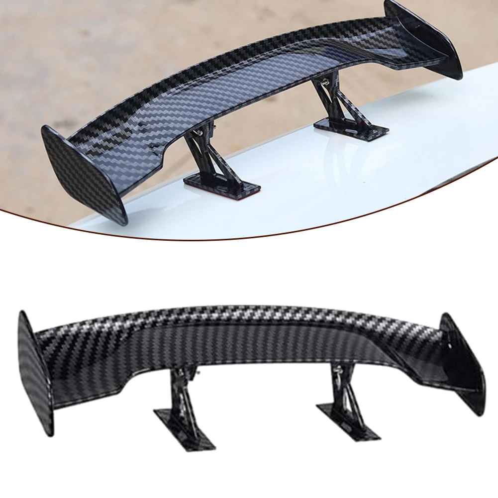 Auto Parts Car Spoiler Wing Visual Interest Fading Resistance Wind Stabilization Lightweight ABS Resist Fading