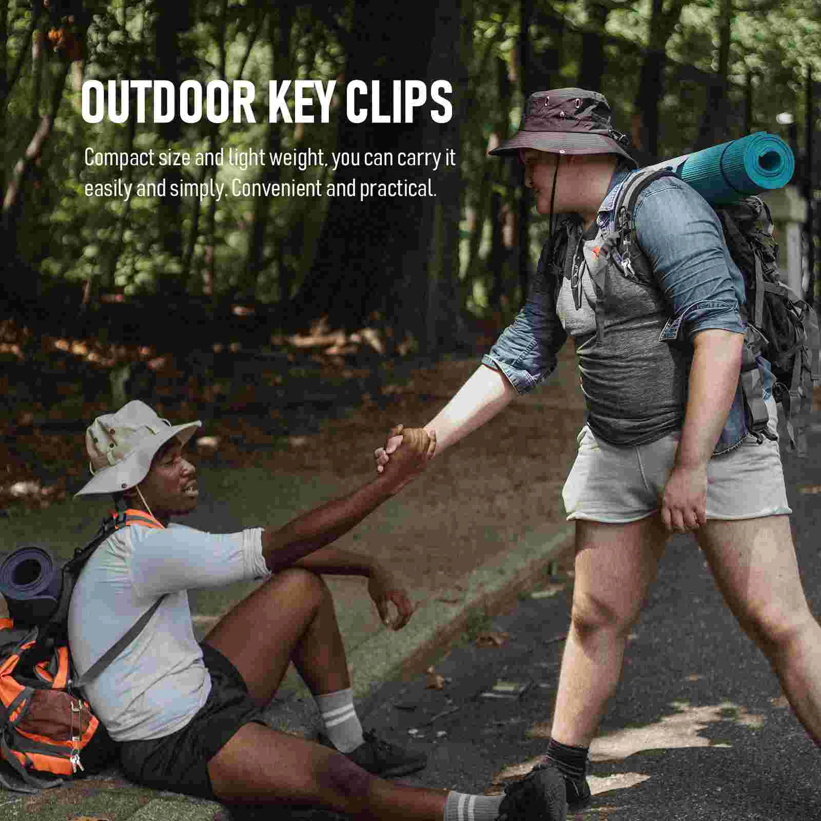 U-shaped Key Holder Carabiner Keys Organizing Tool Clamp Outdoor Clip for Aluminum Alloy Accessory Man Sturdy