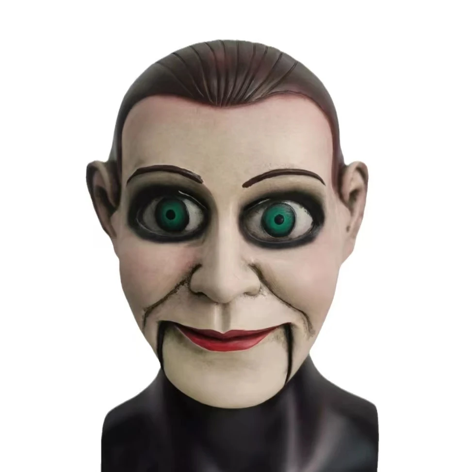 

Halloween Movie Men's Dead Silence-Billy Puppet Mask Latex Scary Props Party For Men