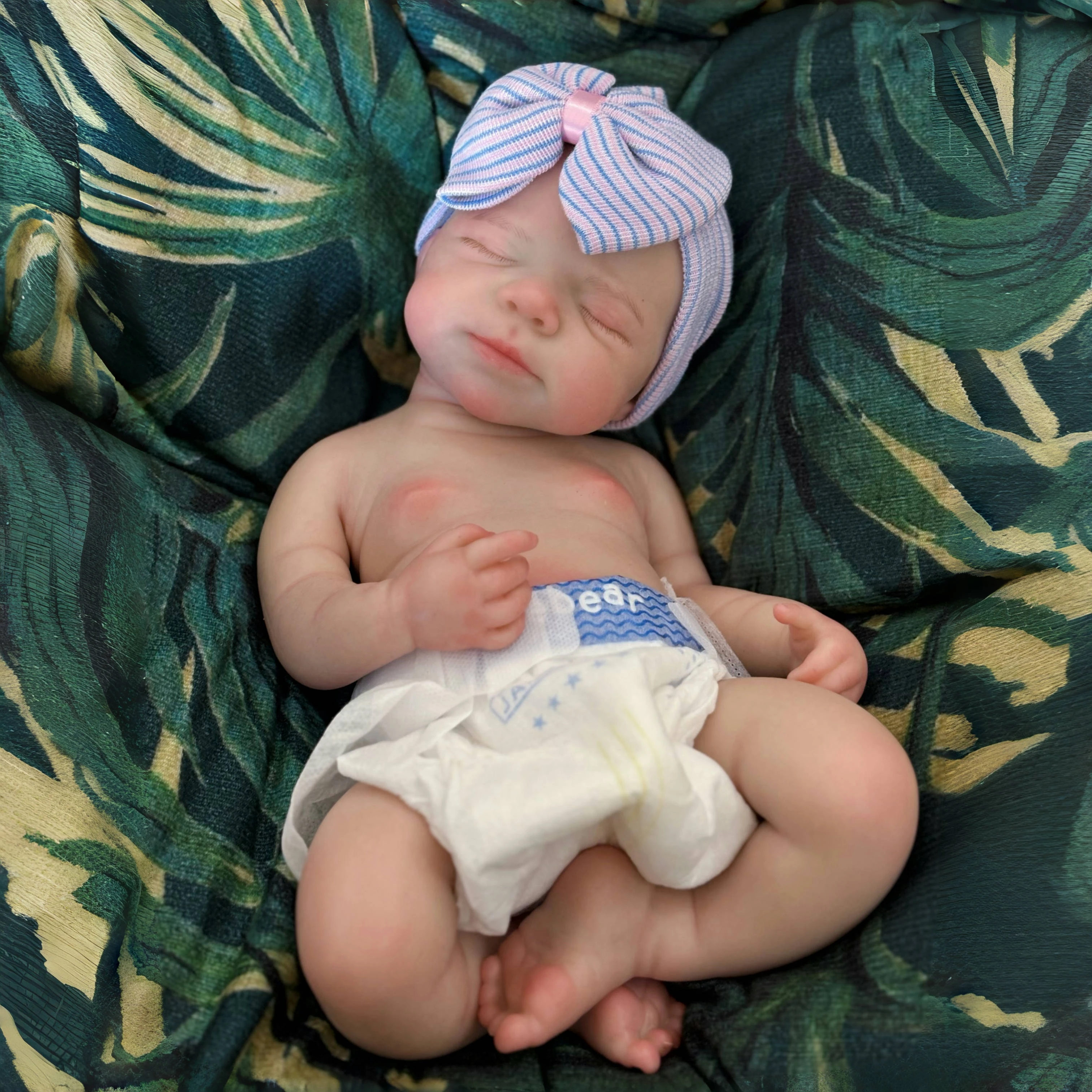 18-inch mooie herboren babypoppen Pascale meisje met open mond en levensechte handgeschilderde zichtbare aderen verzamelspeelgoed voor meisjes