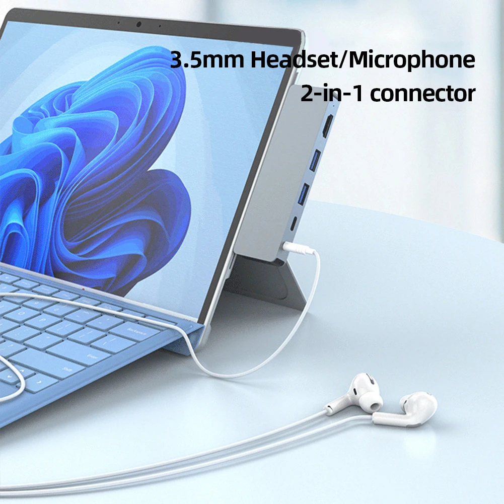 USB 3.0 HUB متعدد USB إلى USB3.0 HDMI-متوافق مع محطة لرسو السفن القرص الصلب محول لمايكروسوفت السطح برو X/9/8