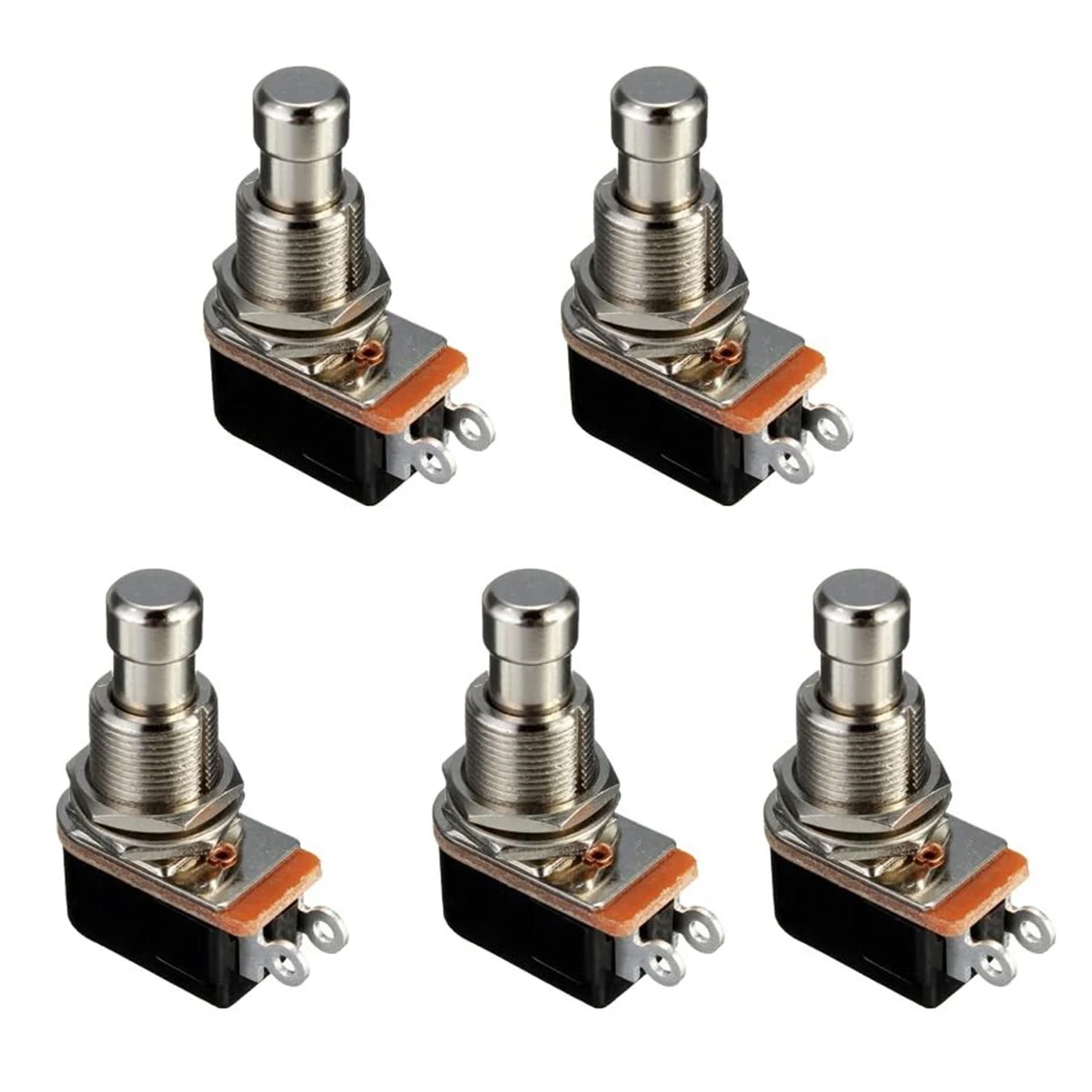 

Miwayer 5/10Pcs Momentary Soft Guitar Footswitch - 12mm Thread, 2 Pin SPST NO, Quiet Push Button for Amp, DIY Pedal Projects