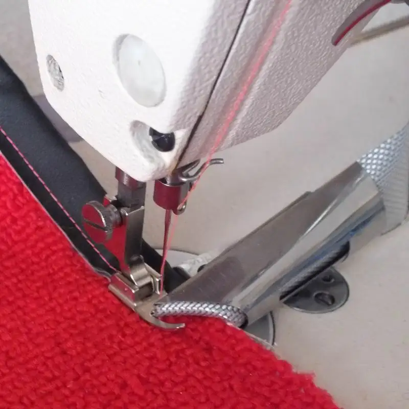 Industrial Sewing Machine Parts, Hemming Presser Foot, Braid or Tape Binder, Leather Strip, Ribbon Pull Tube, Two Folder