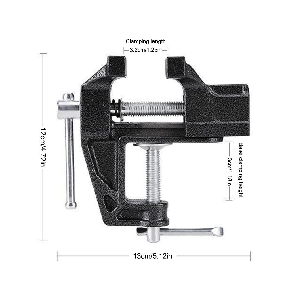 Golf Grip Replacement Tool Bench Clamp Multi-Functional Vise Clamp Cast Steel Quick Shaft Clamp Golf Club Regrip Vise Tool