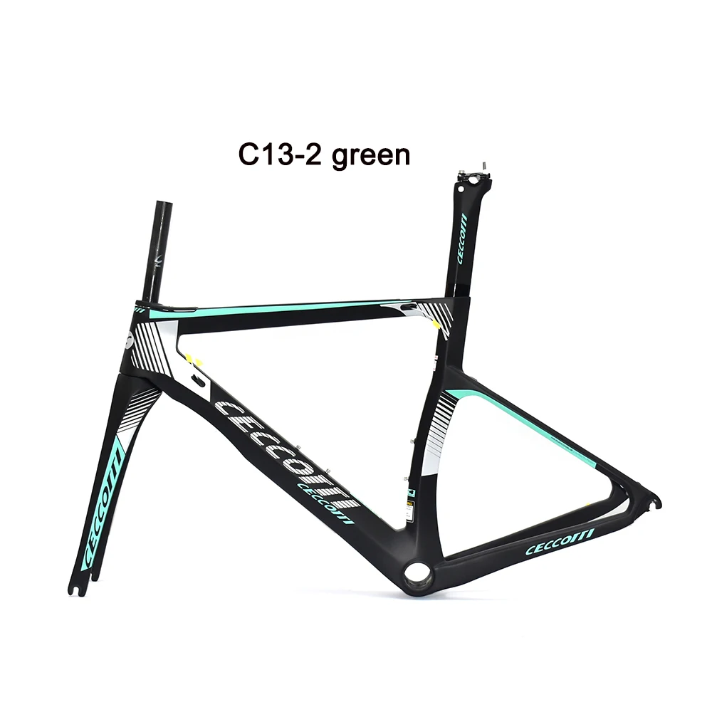 Ceccotti-Carbon Road Bike Frame, V Rim Brake Road Frame, UD, 3K, 1K Frameset, PF30, BB30, BSA, 700CC, Di2, 2024