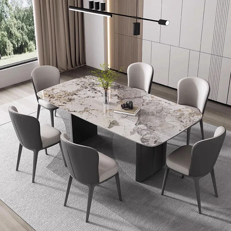 

Designer Unique Dining Table Modern White Nordic Luxury Italian Restaurant Tables Kitchen Design Mesa De Jantar Home Furniture