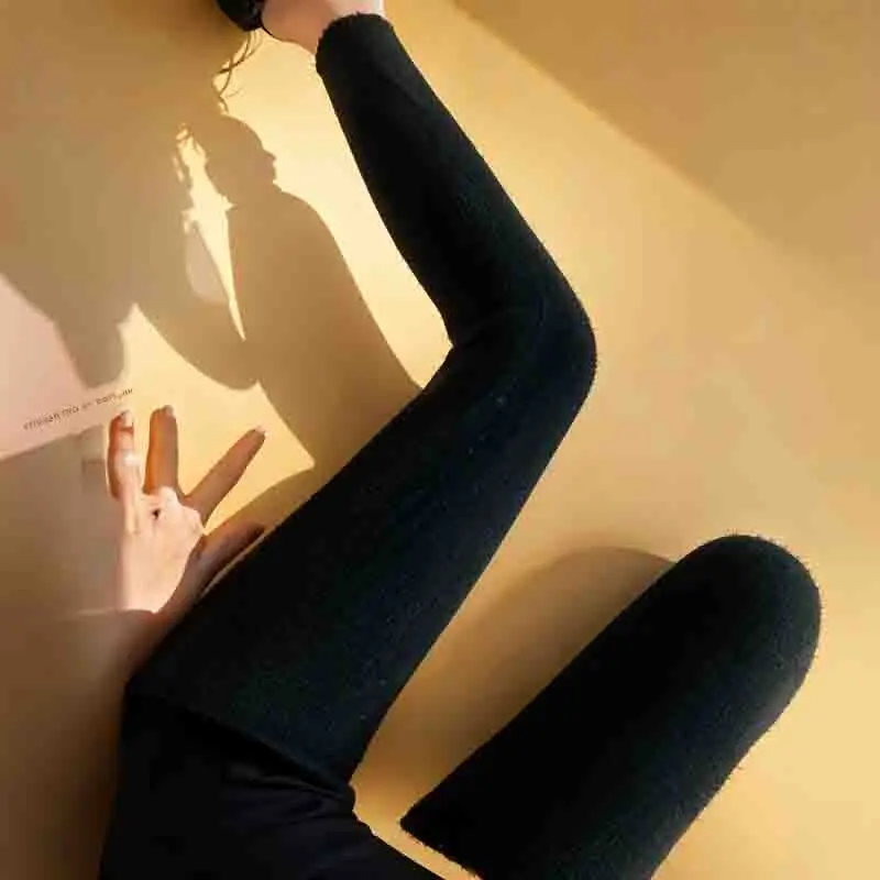 Flared Leggings Women Personality Office Stretchable Commuting Outside Wearing Bohemia Warmer Woman'S Korea'S Splicing Sporting