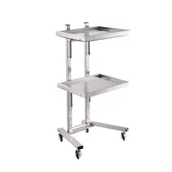 Beauty Salon Trolley Station Rolling Tray Cart On Wheels Barber Hair-Tools Tray Cart Hairdressing Supplies Foldable Multi-tier