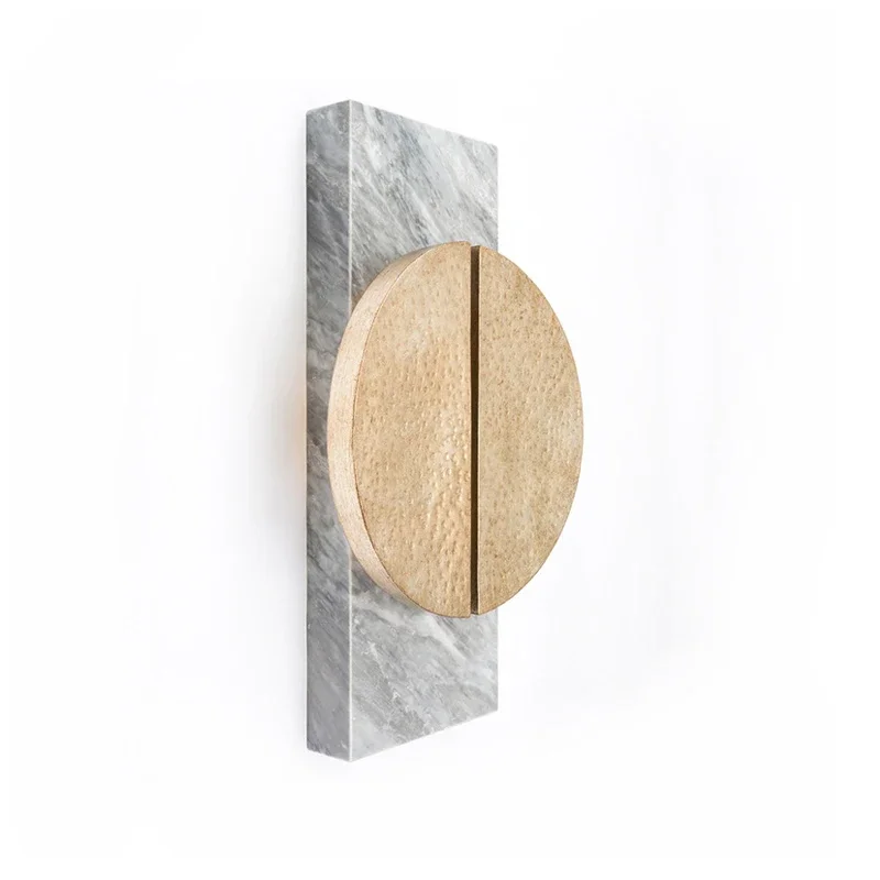 Imagem -05 - Postmodern Black Grey Marble Wall Light Sala de Estar Sala de Jantar Luxo Home Decor Lâmpada Cabeceira Estudo Corredor Hotel Designer Sconce g4