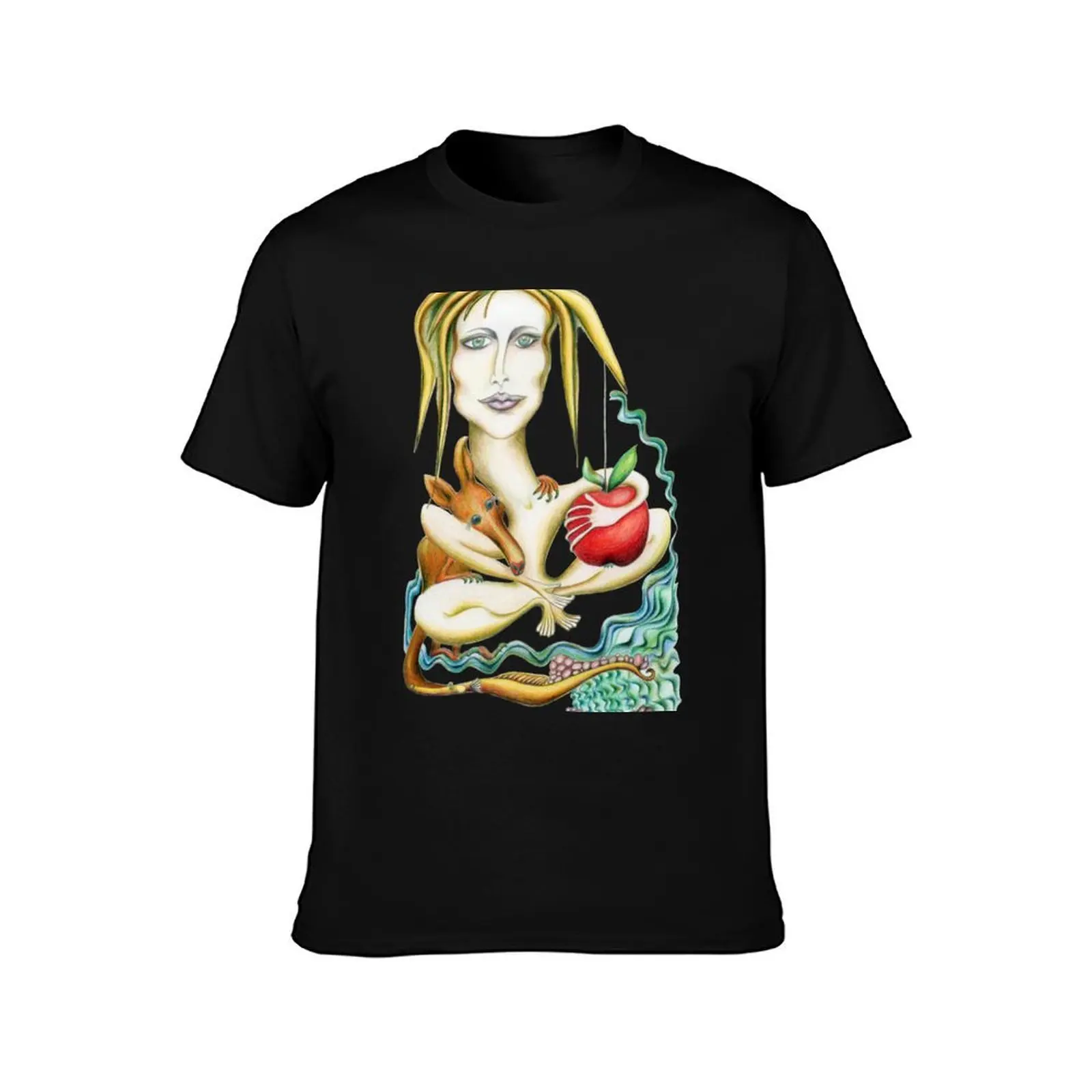 Eve and Pod with a Seahorse by the Sea T-Shirt man t shirt graphic T-Shirt