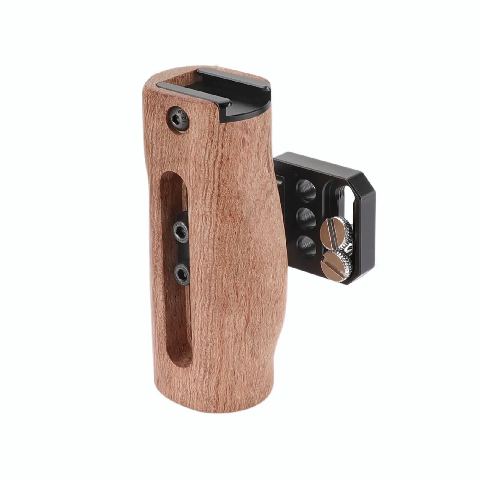 SZRIG Universal Camera Wooden Handle Top With Hot Shoe Mouth For SLR Camera Monitor Cage Kit （Either Side）