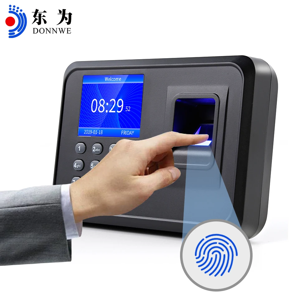 Smart Biometric Fingerprint Time Attendance Clock Recorder Employee  Device  Quick File generation With Factory Price  F01