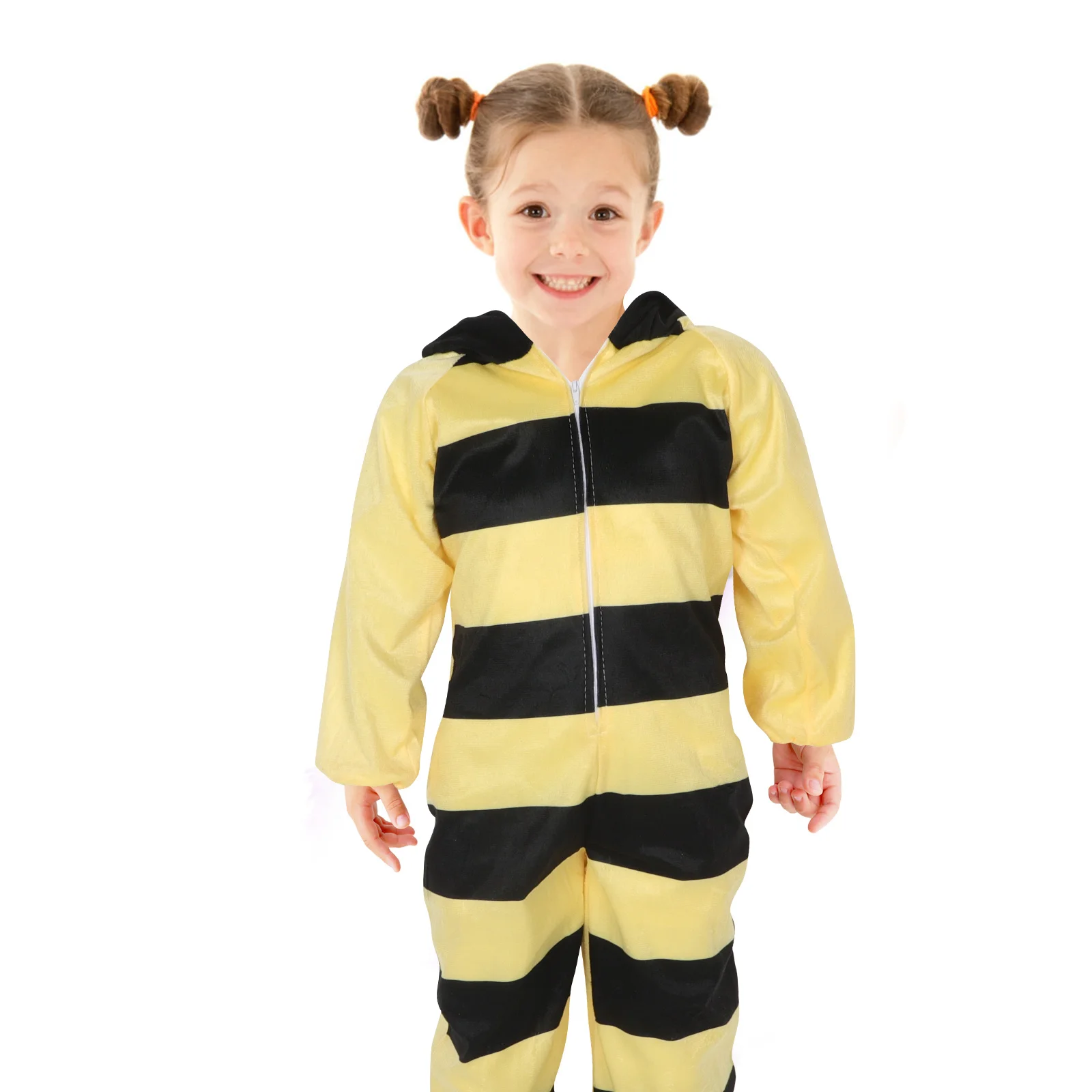 

Bee Costume Animal Bodysuit Romper Comfortable Kids Halloween Partywear Dress-Up Cosplay Outfit Cartoon Animal Costume Accessory