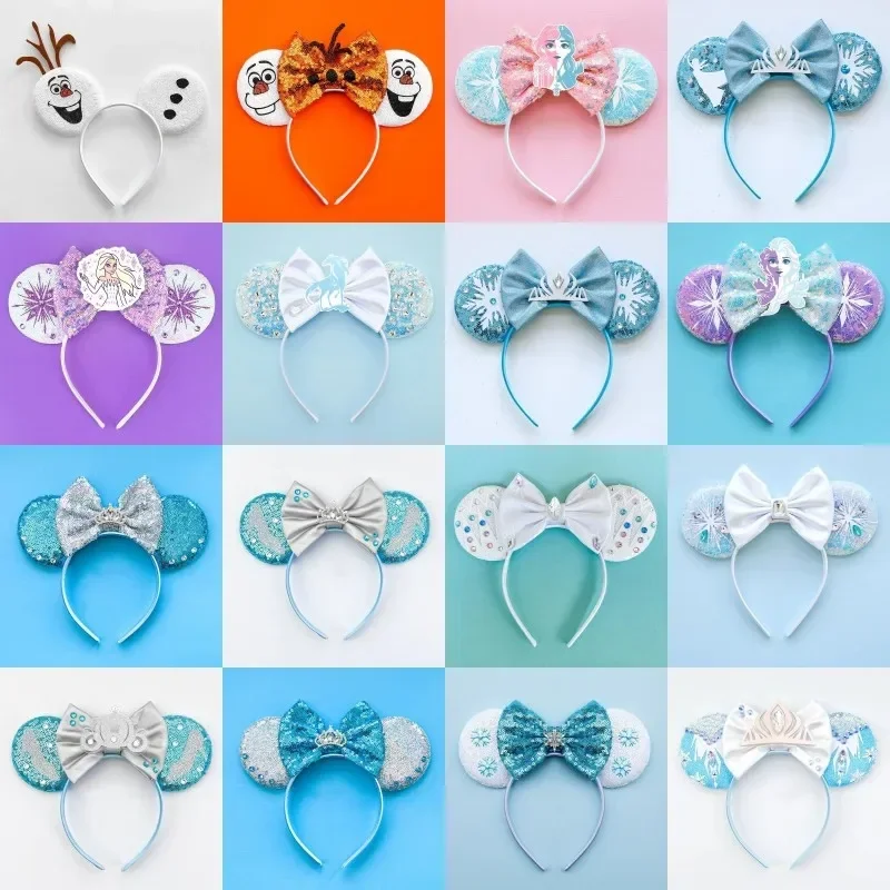 Disney Alice in Wonderland Ears Headbands for Baby Girls Mad Hatter Hairbands Women Cheshire Cat Mickey Mouse Hair accessories