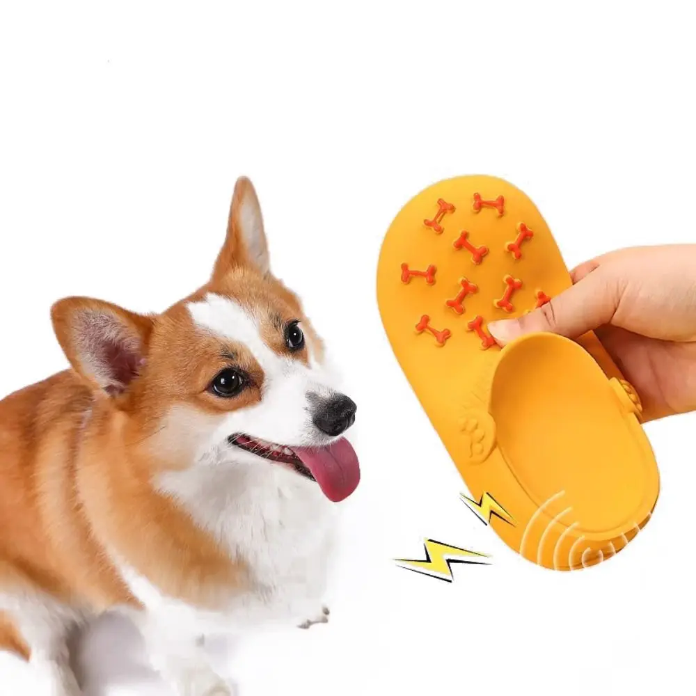 

Teeth Cleaning Latex Slippers Dog Toy Solve Boredom Durable Dog Chewing Toy Cute Indestructible Dog Teeth Grinding Toy Pet Dog
