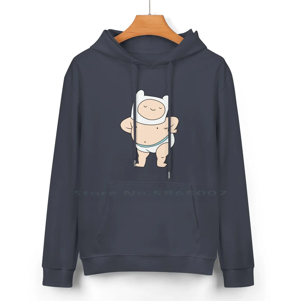 Baby Finn-Pure Cotton Hoodie Sweater 24 Colors Baby Finn Cute Fat Baby Cartoon Princess Bubblegum The Vampire Queen Marceliene