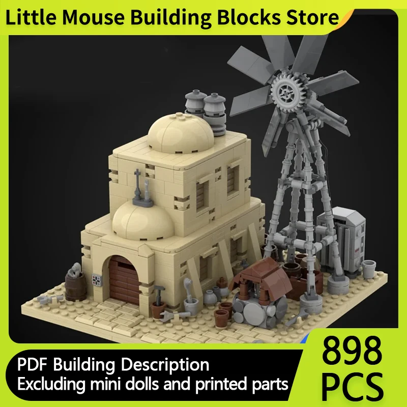 

Star Movies Model MOC Building Bricks Desert Prison Windmill Modular Technology Gifts Children Suit Toys Holiday Assemble