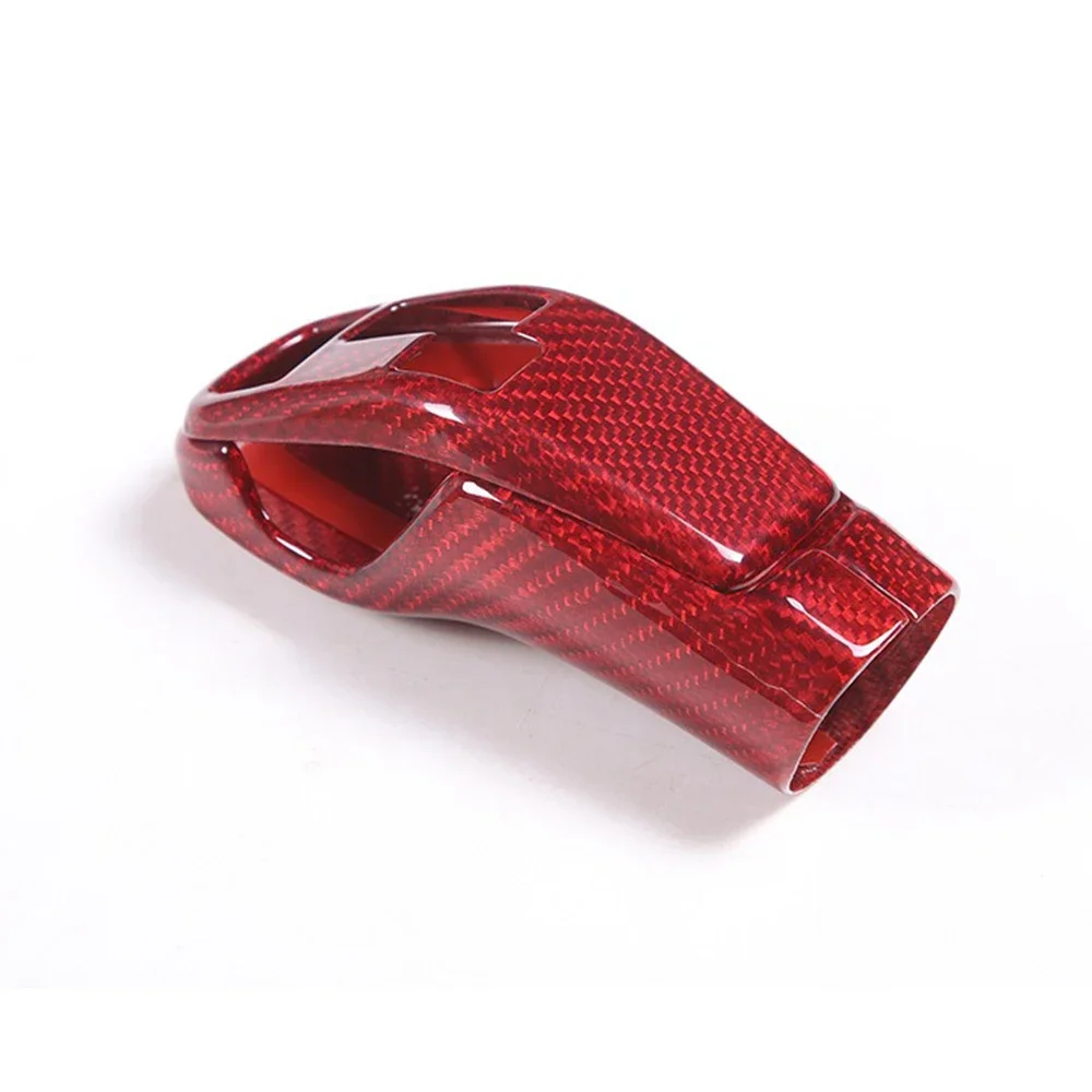 Carbon Fiber Car Gear Shift Head Protective Back Cover For Toyota Supra GR A90 A91 MK5 2019-2022 Car Interior Accessories