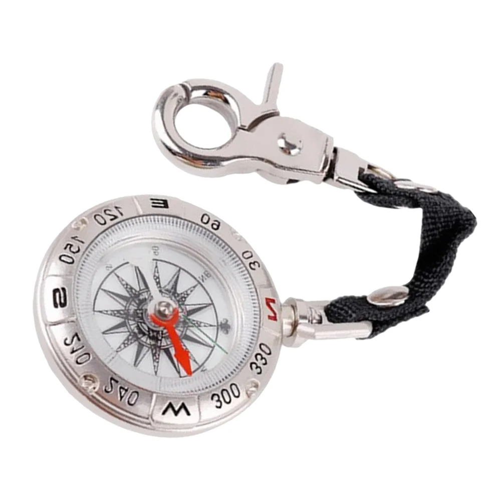 

Compass Outdoor Camping Pocket Watch Type Survival Compasses Cloth Strip with Lanyard Vintage Easy-to-read Travel