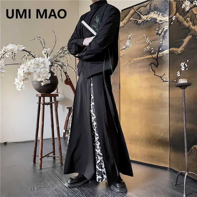 UMI MAO Yamamoto Dark Skirt Spring Summer New Small Unique Style Personalized Color Matching Styling Horse Face Skirt Men Women